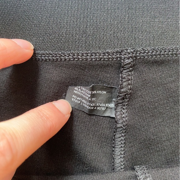 Club Monaco Black Leggings with Elastic Stay Up Waistband size Small - Picture 4 of 6